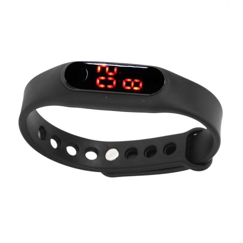 woobles Fashion Digital Watch Minimalist Sports Wrist Watch Rubber Bracelet Watches for Boys Girls Men Womens(Black) - Image 4